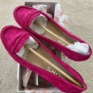 NWT Michael Kors pink suede flats